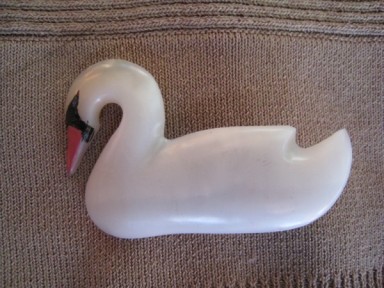 White Swan Brooch